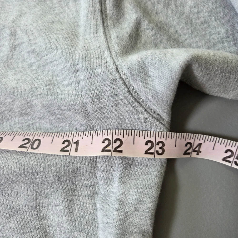AEO Graphic Fleece Crewneck Sweatshirt Gray Pink Size XS - Picture 10 of 15